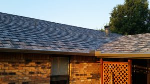 Roofline of a Home With a Steel Roof