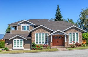 Luxury home with large windows 